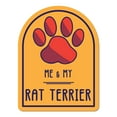thumbnail image 1 of Me and My Rat Terrier Window Shaped Magnet, 1 of 3