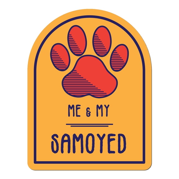 Me and My Samoyed Window Shaped Magnet