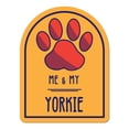 thumbnail image 1 of Me and My Yorkie Window Shaped Magnet, 1 of 3