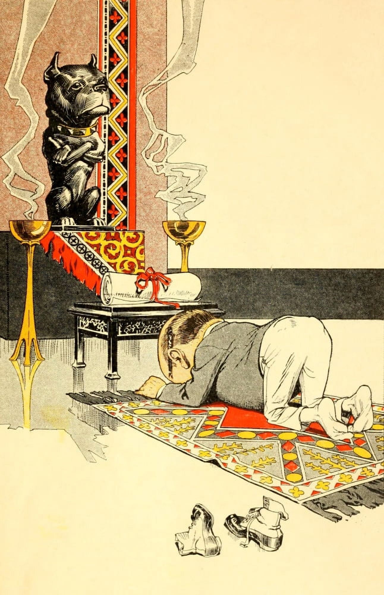 Me and the Dog 1914 Worshipping the master Canvas Art - Unknown (18 x 24)
