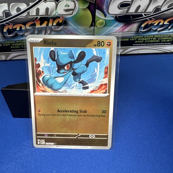 Me01: Mega Evolution Riolu Reverse Holo Common #076/132