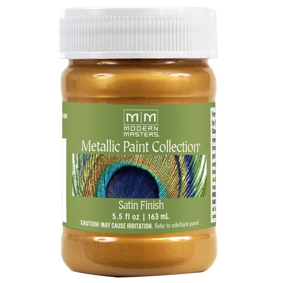 Modern Masters ME65906 Olympic Gold Water-Based Metallic Paint, 6 Oz