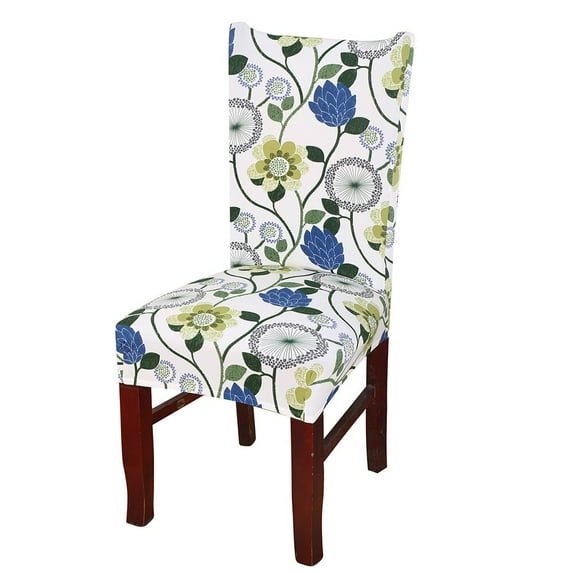 MeAddHome Floral Print Dining Chair Covers Home Dining Room Wedding Spandex Chair Slipcovers 1/4/6/8 Pcs