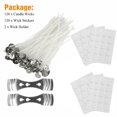 thumbnail image 1 of MeCids 120pcs 8 Inch Candle Wicks Kit Cotton Core Candle +Wick Sticker+Wick Holder, 1 of 7