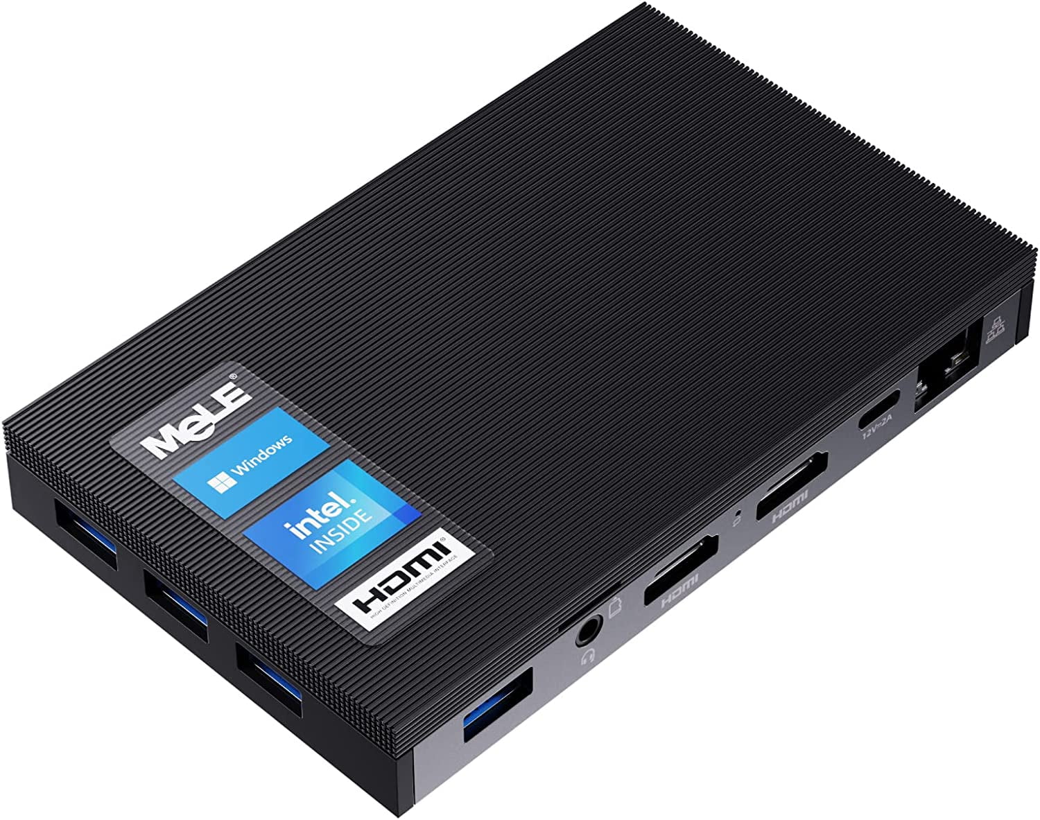 Fanless Mini PC Intel 12th generation N series i3-N305 mSATA SSD