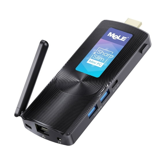 MeLE Fanless Mini PC Stick PCG02 8GB 128GB, Celeron J4125 Windows 11 Pro 4K Mini Desktop Computer