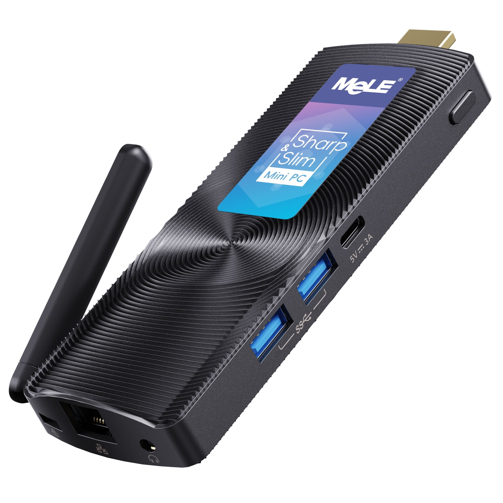 MeLE PCG02 Compact Fanless Mini PC Stick-Intel Celeron N4000, 4GB, 128GB,  4K UHD, Windows 11 - Walmart.com