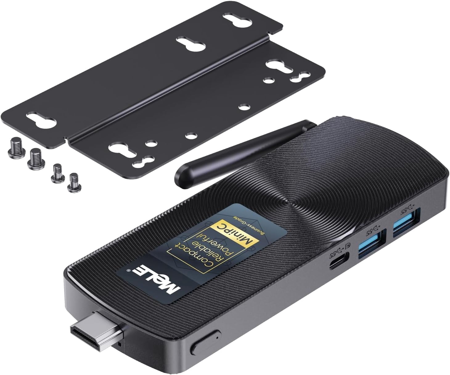 MeLE PCG02 N100 Mini PC Stick Windows 11 Home 4GB LPDDR5 128GB eMMC Fanless Computer Stick (New)