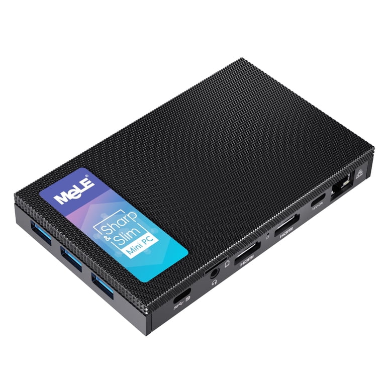 MeLE Quieter3C Compact Fanless Mini PC, USB-C, N5105, Windows 11