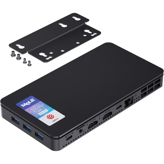 MeLE Slim Mini PC Overclock3C, N5095 16GB 512GB 4K UHD Mini Desktop ...