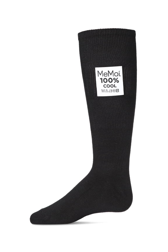 100% Cool Knee-High Socks - Girls - Female, 14, Black