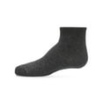 thumbnail image 1 of MeMoi Kids' 3 Pair Pack Mid Cut Cotton Blend Socks, 8-9, Charcoal, 1 of 12