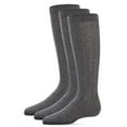 thumbnail image 1 of MeMoi  3 Pair Pack Basic Cotton Blend Ribbed Crew Socks - Boys - Male, 8-9, Gray Heather, 1 of 12
