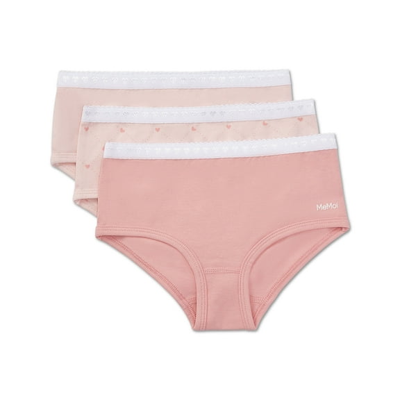 MeMoi  3 Pair Pack Diamond Heart Multi Briefs - Girls - Female