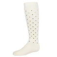 thumbnail image 1 of MeMoi  A Speck of Spots Polka Dot Knee High Socks - Girls - Female, 8, Winter White, 1 of 5