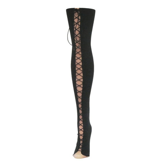 MeMoi Women's All Night Out Allure Broadway Tights - Womens - Female, Medium/Large, Black-Nude