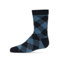 thumbnail image 1 of MeMoi Boys Argyle Cotton-Rich Fine-Gauge Crew Sock - Boys - Male, 10-12, Navy, 1 of 12