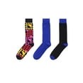 thumbnail image 1 of MeMoi Asymetrical Crew 3 Pair Pack 10-13 / Black/Royal Blue, 1 of 4