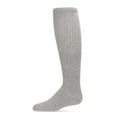 thumbnail image 1 of MeMoi  Athletic Ribbed Cotton Blend Knee High Sock - Girls - Female, 8-9, Lt Gray Heather, 1 of 8