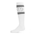 thumbnail image 1 of MeMoi  Athletic Smiley Cotton Blend Knee High Socks - Girls - Female, 8, White, 1 of 7