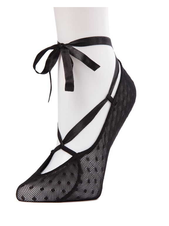 Ballerina Fashion Lace Liner Socks - Womens - Female, One Size, Nude