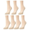 thumbnail image 1 of MeMoi Ballerina Micro Liner Socks 7-Pack - Womens - Female, One Size, Black, 1 of 3