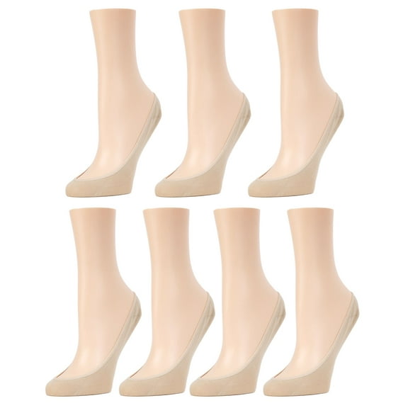 MeMoi Ballerina Micro Liner Socks 7-Pack - Womens - Female, One Size, Black