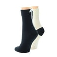 thumbnail image 1 of MeMoi Basic Blend Cotton Ankle Socks 2 Pack - Womens - Female, One Size, Black, 1 of 2