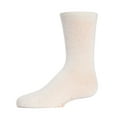 thumbnail image 1 of MeMoi Kids' Basic Cotton Blend Crew Socks, 12, Ivory, 1 of 12