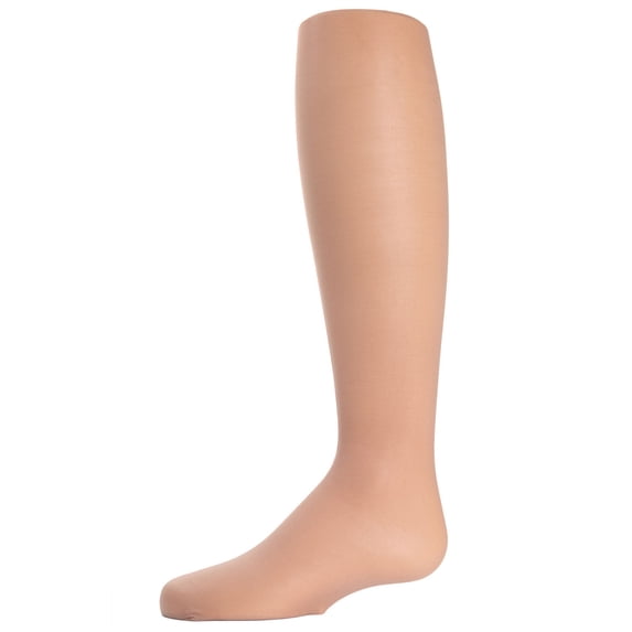 MeMoi Girls Basic Silky-Sheer 18 Denier Nylon-Blend Tights - Girls - Female, 6-8, Nude