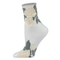 thumbnail image 1 of MeMoi Beauty Rose Garden Sheer See-Through Ankle Socks - Womens - Female, One Size, Alloy, 1 of 7