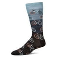thumbnail image 1 of MeMoi Bicycles Patterned Bamboo Blend Men's Crew Sock - Mens - Male, 1 of 10