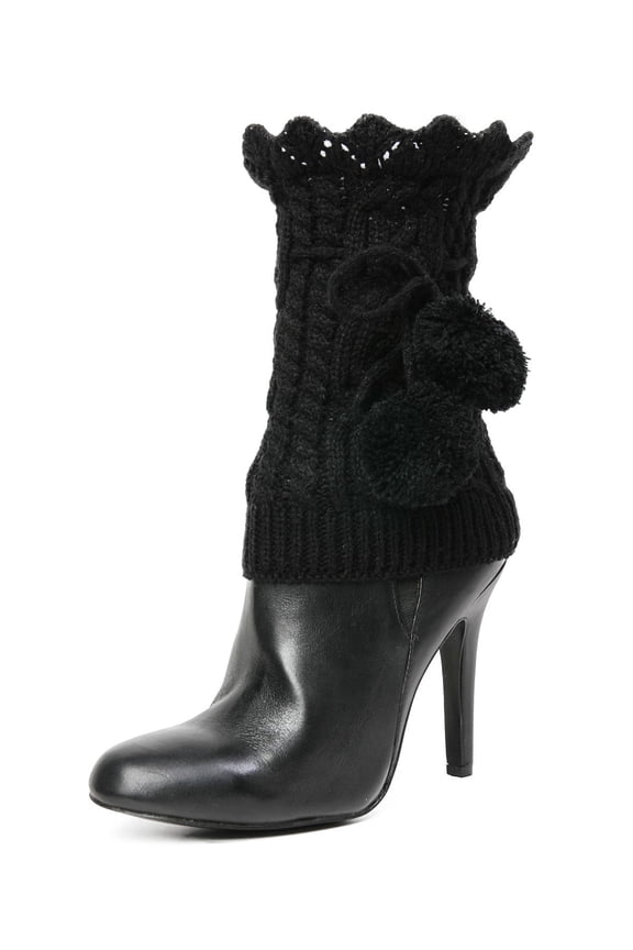 Blitzen Pom-Pom Knit Boot Toppers - Womens - Female