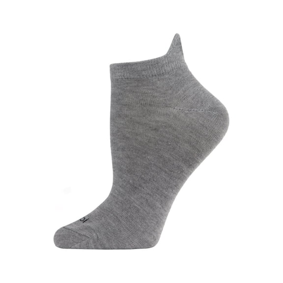 MeMoi Bombs Away Low-Cut Tab Socks One Size 9-11 / Medium Gray Heather