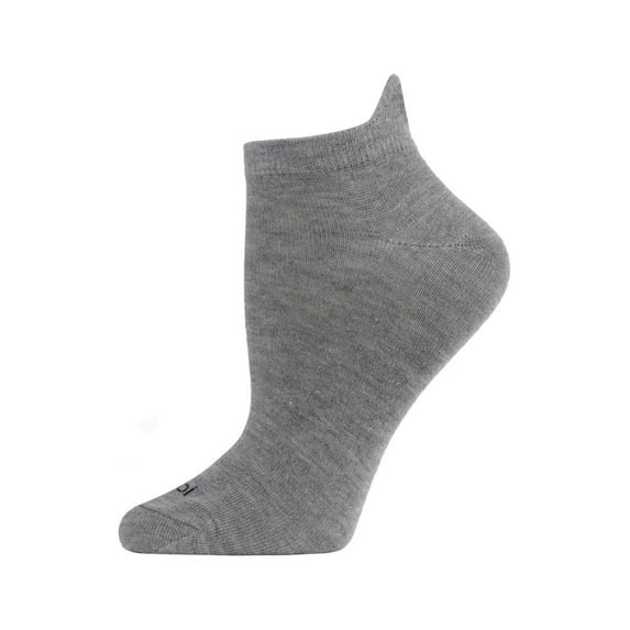 MeMoi Bombs Away Low-Cut Tab Socks One Size 9-11 / Medium Gray Heather