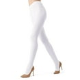 thumbnail image 1 of MeMoi Women's Boston Ribbed Cotton Blend Sweater Tights - Womens - Female (S-M, White), 1 of 11