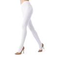 thumbnail image 1 of MeMoi Women's Boston Ribbed Cotton Blend Sweater Tights - Womens - Female (S-M, White), 1 of 11