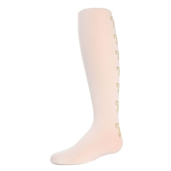 MeMoi Bows in the Back Opaque Tights - Girls - Female, 6-8, Ivory