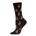 thumbnail image 1 of MeMoi Bowtie Dog Bamboo Blend Crew Socks - Mens - Male, 1 of 3