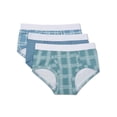thumbnail image 1 of MeMoi Boys' 3 Pair Pack Plaid Multi Briefs - Boys - Male, 12, Blue Multi, 1 of 7