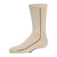 thumbnail image 1 of MeMoi Boys' Dots On Down Mercerized Cotton Crew Socks - Boys - Male, 12, Tan, 1 of 7