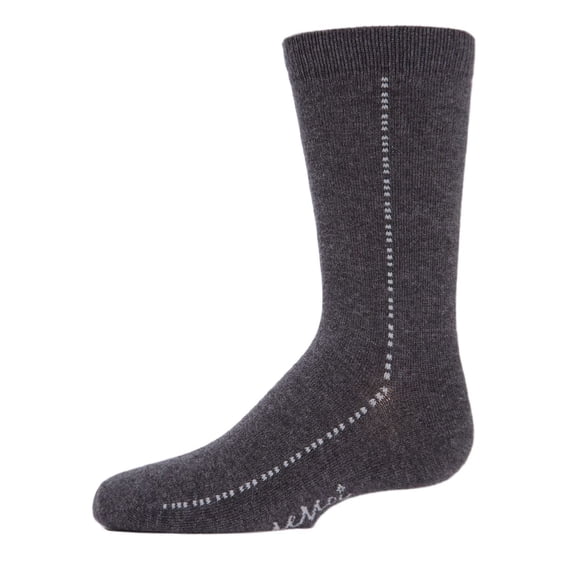 MeMoi Boys' Dots On Down Mercerized Cotton Crew Socks - Boys - Male, 2, Gray