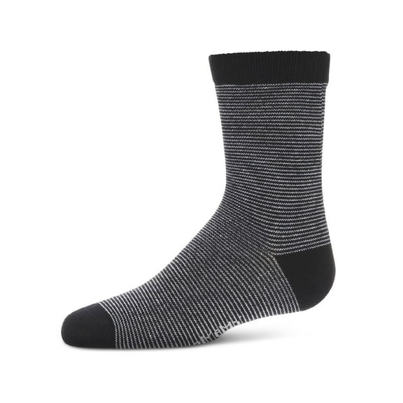 MeMoi Boys' Horizontal Stripe Crew Socks - Boys - Male, 10-12, Navy