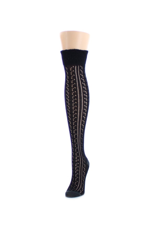 Breakaway Braid Combed Cotton Over The Knee Socks - Womens - Female
