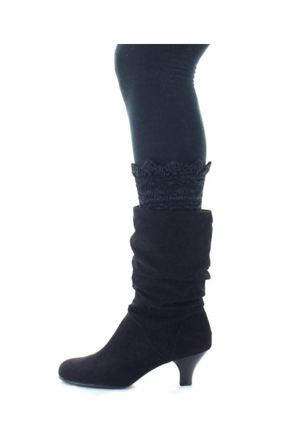 Women's Cable Knit Sock Boot Toppers - Womens - Female, One Size, Black