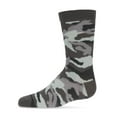 thumbnail image 1 of MeMoi Boys Camouflage-Pattern Cotton-Rich Crew Socks - Boys - Male, 8 9, Gray, 1 of 8