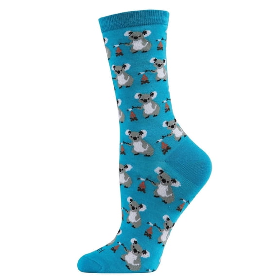 MeMoi Camping Koalas Bamboo Blend Crew Socks - Mens - Male