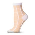thumbnail image 1 of MeMoi Cheery Checker Sheer See-Through Ankle Socks - Womens - Female, 9-11, White, 1 of 12