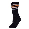 thumbnail image 1 of MeMoi Women's Chunky Stripes Plush-Lined Slipper Crew Sock - Womens - Female, 9-11, Navy, 1 of 7