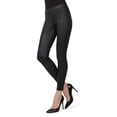 thumbnail image 1 of MeMoi Women's Classic Faux Leather Leggings - Womens - Female (S-M, Black), 1 of 7